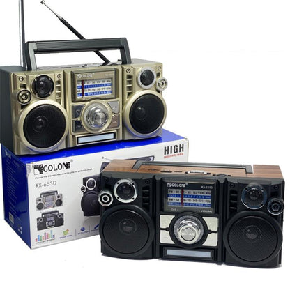 COLON RX-65SD Solar Charging Stereo FM Radio Wireless Bluetooth Speaker(Random Color Delivery) - free shipping - PMC Jewellery - Order now!