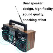 COLON RX-65SD Solar Charging Stereo FM Radio Wireless Bluetooth Speaker(Random Color Delivery)