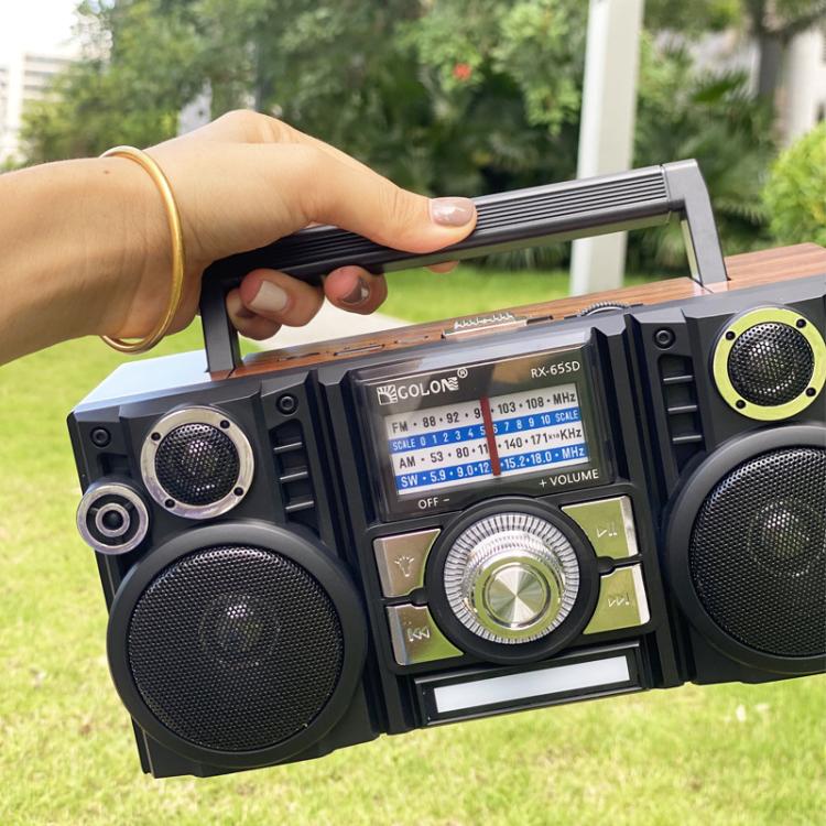 COLON RX-65SD Solar Charging Stereo FM Radio Wireless Bluetooth Speaker(Random Color Delivery) - free shipping - PMC TechLife - Order now!