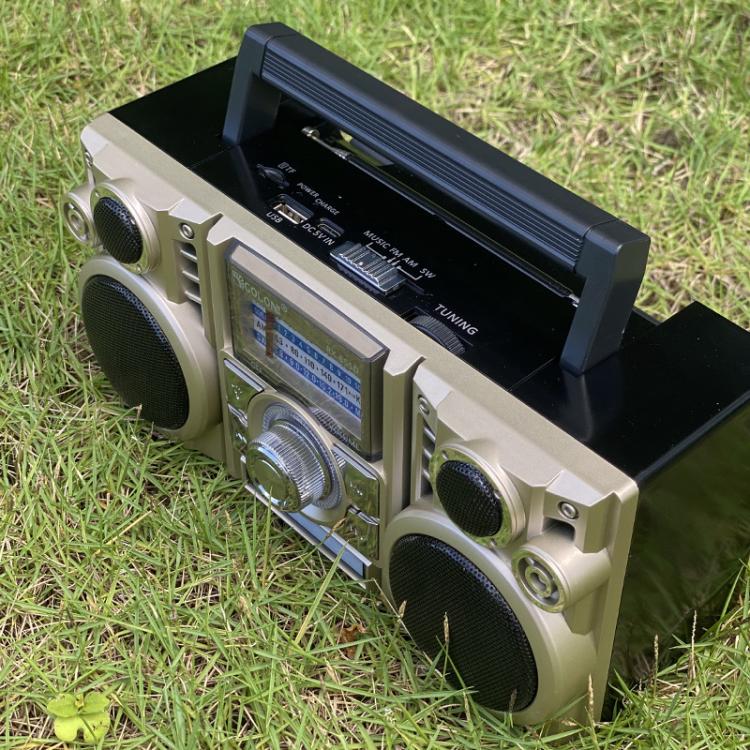 COLON RX-65SD Solar Charging Stereo FM Radio Wireless Bluetooth Speaker(Random Color Delivery) - free shipping - PMC Jewellery - Order now!