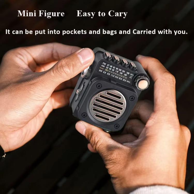 PuXing M8BT Mini Multi-band FM / AM / SW Radio with LED Flashlight - free shipping - PMC Jewellery - Order now!