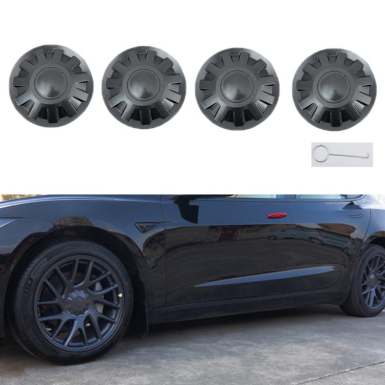 For Tesla 2024 Model 3 18-Inch Wheel Center Protection Cover(Spray Paint Without LOGO) - Wheels Tires & Parts by PMC TechLife | Online Shopping South Africa | PMC TechLife | Buy Now Pay Later Mobicred