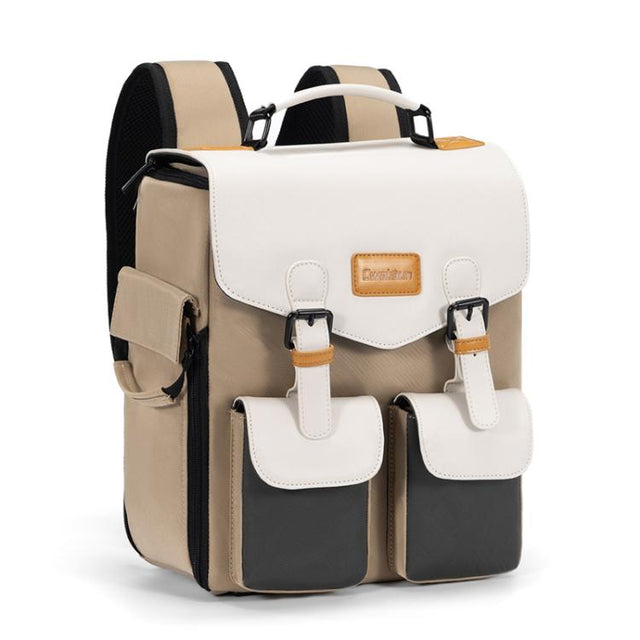 Cwatcun D171 Small Large Capacity DSLR Camera Storage Bag Casual Double Shoulder Load Reducing Breathable Backpack