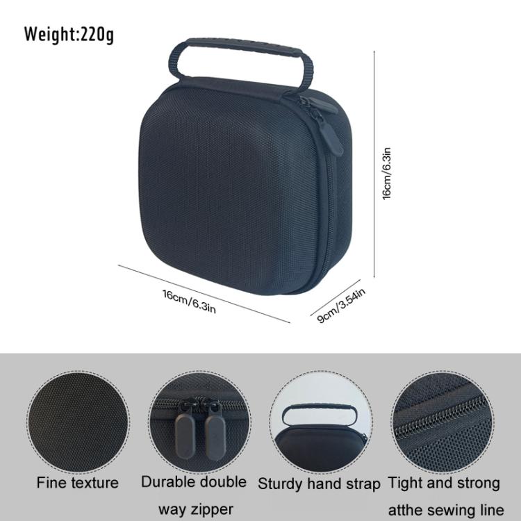For Mac Mini M4 Storage Bag Computer Host Portable Protective Hard Case Storage Case(Black) - MINI PC Accessories & Gadgets by PMC TechLife | Online Shopping South Africa | PMC TechLife | Buy Now Pay Later Mobicred