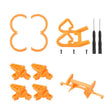 For DJI Neo CQT Impact Protection Cover + Bumper + Folding Stand + Tail Wing 4 In 1 Set(Orange) - free shipping - PMC TechLife - Order now!