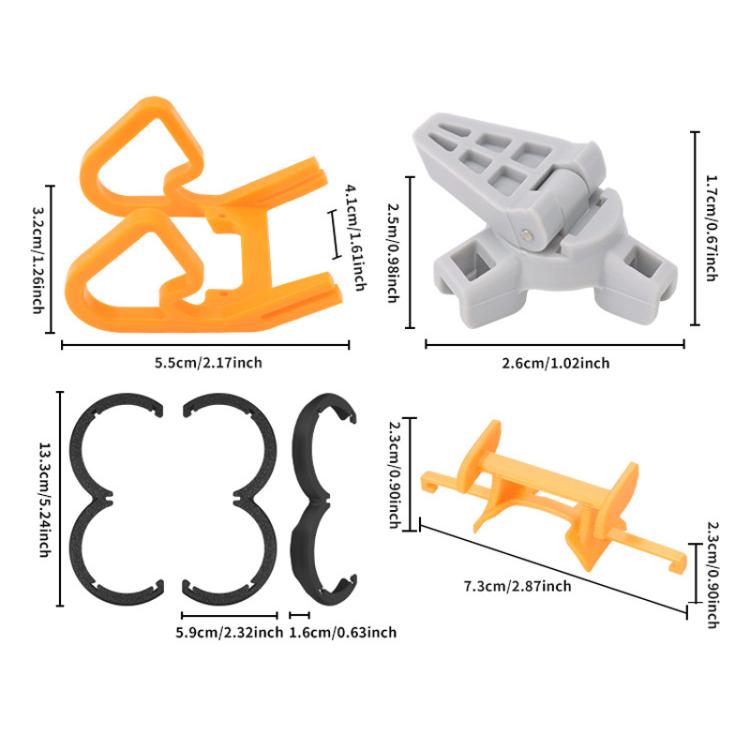 For DJI Neo CQT Impact Protection Cover + Bumper + Folding Stand + Tail Wing 4 In 1 Set(Black) - free shipping - PMC TechLife - Order now!