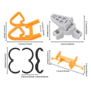 For DJI Neo CQT Impact Protection Cover + Bumper + Folding Stand + Tail Wing 4 In 1 Set(Black)