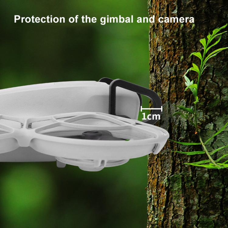 For DJI Neo CQT Impact Protection Cover + Bumper + Folding Stand + Tail Wing 4 In 1 Set(Black)