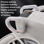 For DJI Neo CQT Impact Protection Cover + Bumper + Folding Stand + Tail Wing 4 In 1 Set(Black)