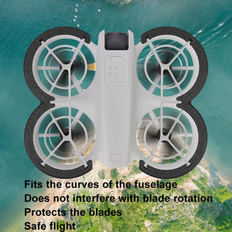 For DJI Neo CQT Impact Protection Cover + Bumper + Folding Stand + Tail Wing 4 In 1 Set(Black) - free shipping - PMC TechLife - Order now!