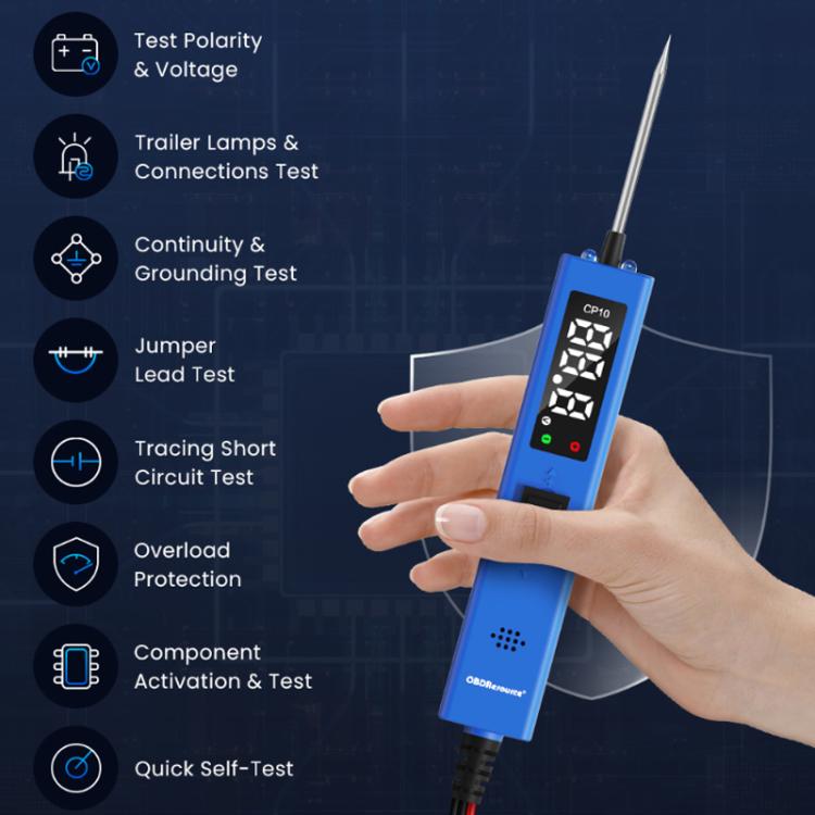 OBDResource 0-80V Multi-Function Portable Automobile Circuit Tester(CP10) - Electronic Test by OBDResource | Online Shopping South Africa | PMC Jewellery | Buy Now Pay Later Mobicred