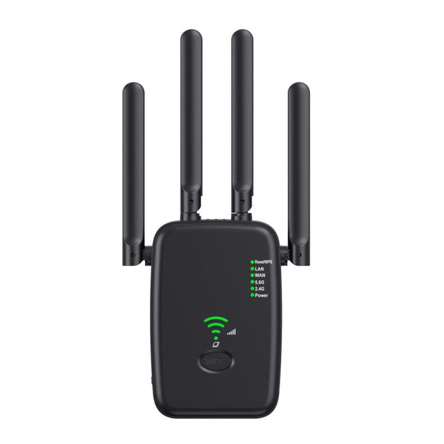 Urant U11 300Mbps 2.4G Wireless Repeater WiFi Signal Amplifier Support WPS Quick Setting US Plug Black