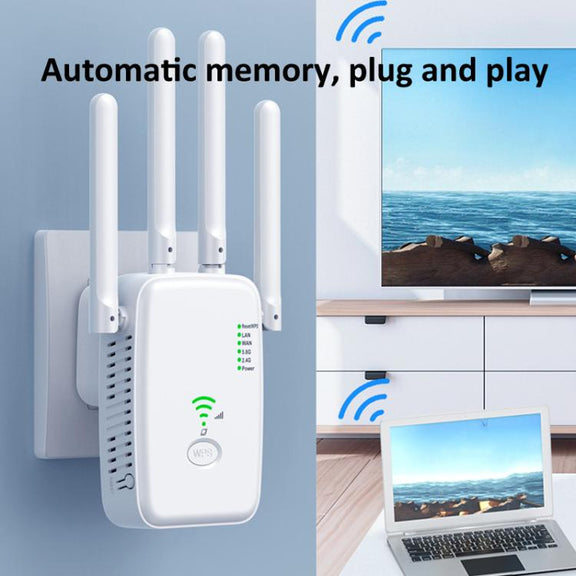 Urant U11 300Mbps 2.4G Wireless Repeater WiFi Signal Amplifier Support WPS Quick Setting US Plug White