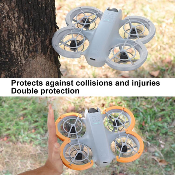 For DJI Neo CQT Paddle Bumper Ring Protective Cover Scratch Resistant Bumper Strips(Orange)