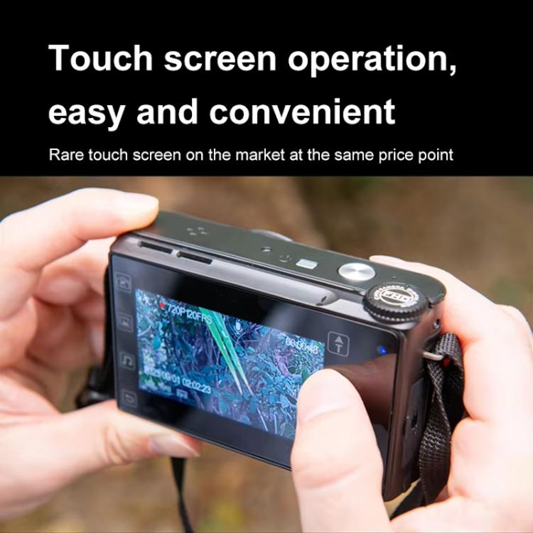 4K HD Touch Screen Digital Micro SLR Camera MP3 DSLR Camcorder 64MP Anti-Shake Vlogging Video Camera(Black) - Video Cameras by PMC TechLife | Online Shopping South Africa | PMC TechLife | Buy Now Pay Later Mobicred