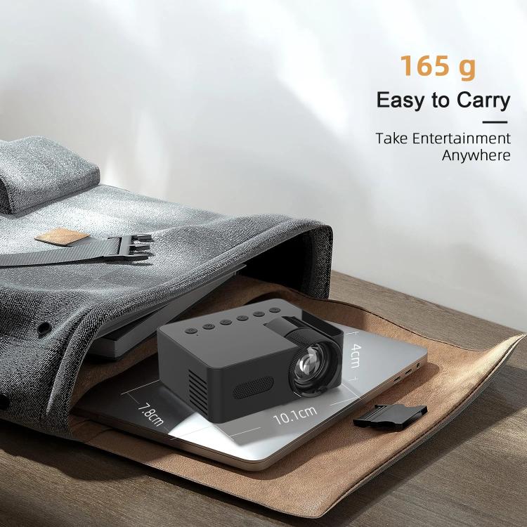 YT100 Suppor 1080P Mini Portable Projector WiFi Wireless Mirroring For IOS Android Smartphone(Black) - Mini Projector by PMC TechLife | Online Shopping South Africa | PMC TechLife | Buy Now Pay Later Mobicred