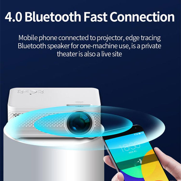 Z01 1080P 5G Bluetooth Projector Android 9.0 System Supports Mirroring Screen EU Plug