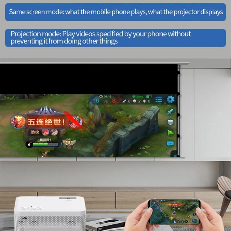 Z01 1080P 5G Bluetooth Projector Android 9.0 System Supports Mirroring Screen US Plug - LED Projector by PMC TechLife | Online Shopping South Africa | PMC TechLife | Buy Now Pay Later Mobicred