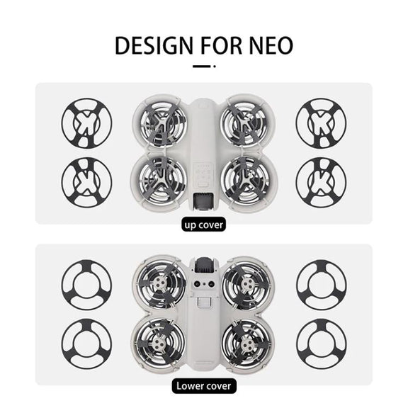 For DJI Neo CQT Drone Landing Scratch Protective Cover Prevent Finger Scratch Protective Cover Accessories, Color: Lower Gray