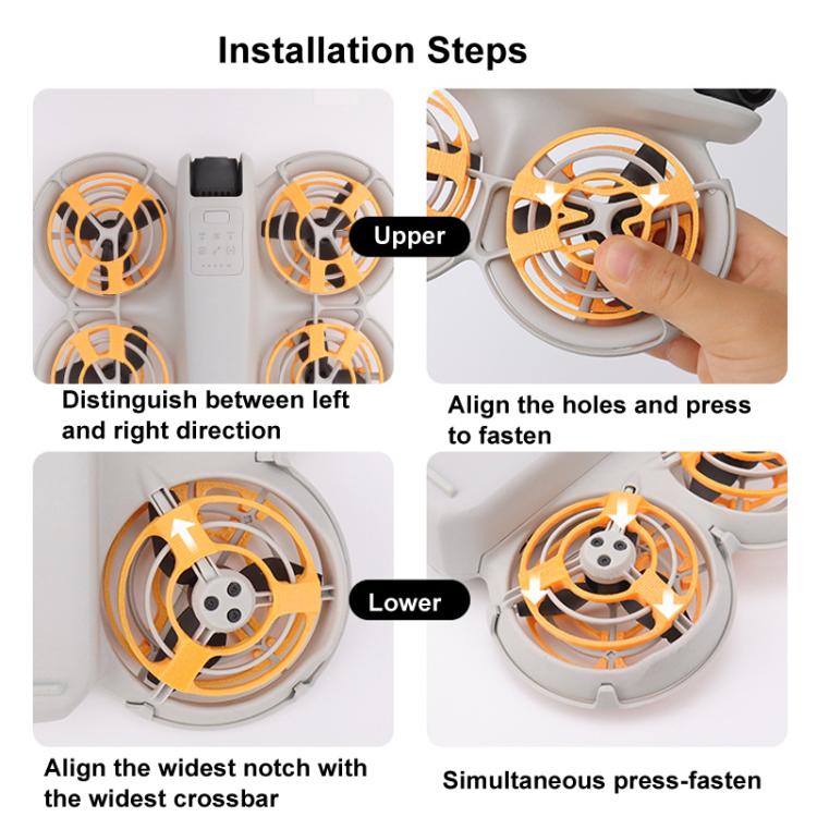 For DJI Neo CQT Drone Landing Scratch Protective Cover Prevent Finger Scratch Protective Cover Accessories, Color: Upper Orange - free shipping - PMC TechLife - Order now!