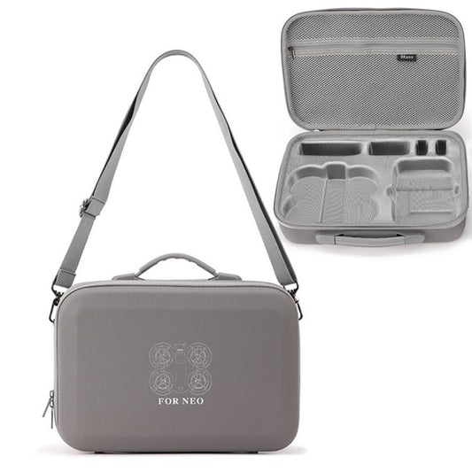 For DJI Neo Fly More Combo BKANO Storage Bag Hard Shell Shoulder Bag(Gray) - free shipping - PMC Jewellery - Order now!
