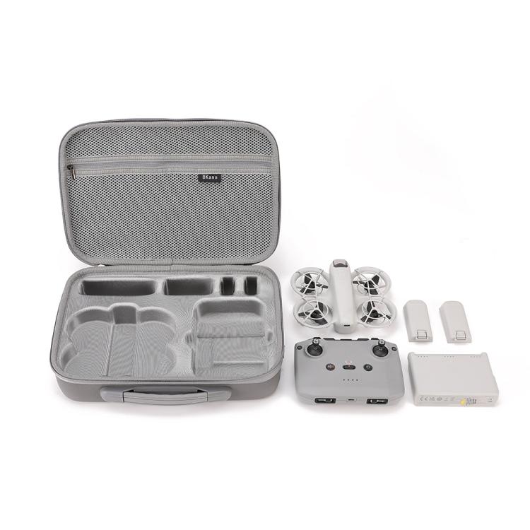 For DJI Neo Fly More Combo BKANO Storage Bag Hard Shell Shoulder Bag(Gray)