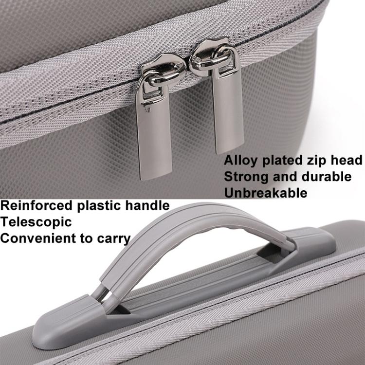 For DJI Neo Fly More Combo BKANO Storage Bag Hard Shell Shoulder Bag(Gray)