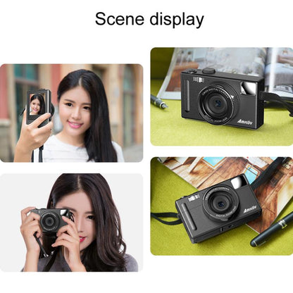 AMKOV CD-R1 24MP HD Pixel Shooting Student Camera 1080P Video Recording CCD Photo Video HD Camera(Black) - free shipping - PMC Jewellery - Order now!