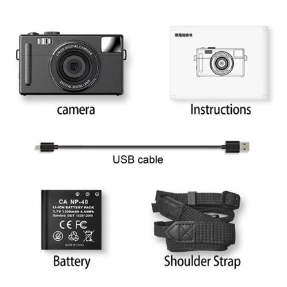 AMKOV CD-R1 24MP HD Pixel Shooting Student Camera 1080P Video Recording CCD Photo Video HD Camera(Pink) - free shipping - PMC Jewellery - Order now!