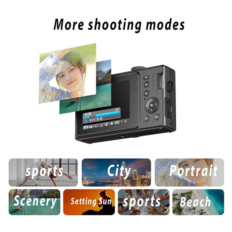 AMKOV CD-R1 24MP HD Pixel Shooting Student Camera 1080P Video Recording CCD Photo Video HD Camera(Black) - free shipping - PMC Jewellery - Order now!