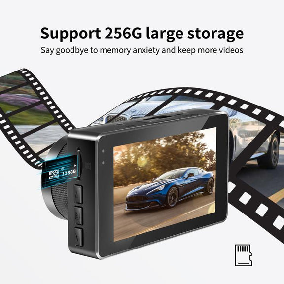 4K+1080P Driving Recorder Dual Front & Rear Recording WIFI Reversing Images(X16)