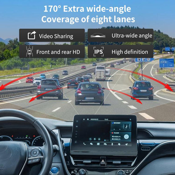 4K+1080P Driving Recorder Dual Front & Rear Recording WIFI Reversing Images(X16)