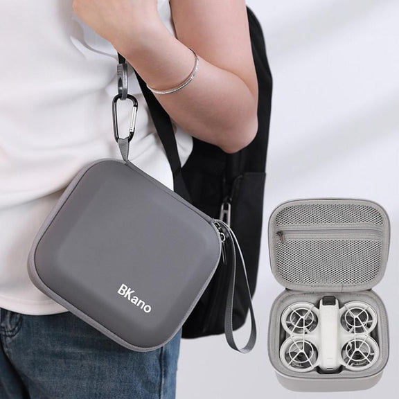 For DJI Neo BKANO Portable PU Handheld Storage Bag(Gray)