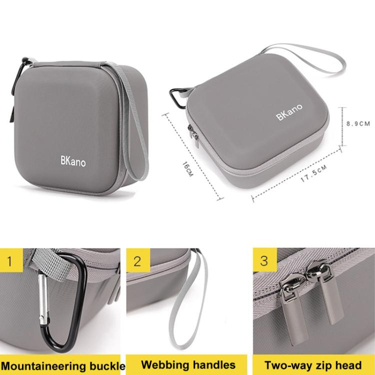 For DJI Neo BKANO Portable PU Handheld Storage Bag(Gray)