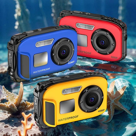 IP68 5m Water-resistant Sports Digital Camera Kids Student DV Camera(Yellow)