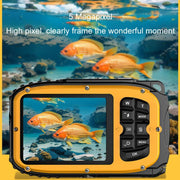 IP68 5m Water-resistant Sports Digital Camera Kids Student DV Camera(Blue)