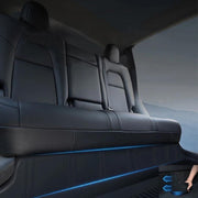 For Tesla Model Y Rear Seat One-Piece Full-Cover Anti-Kick Pads Guard Pad Decoration(4pcs /Set)