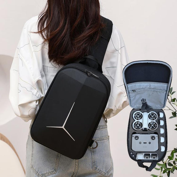 For DJI Neo BKANO NE-005 Portable Shoulder Bag Organiser Chest Bag(Black)