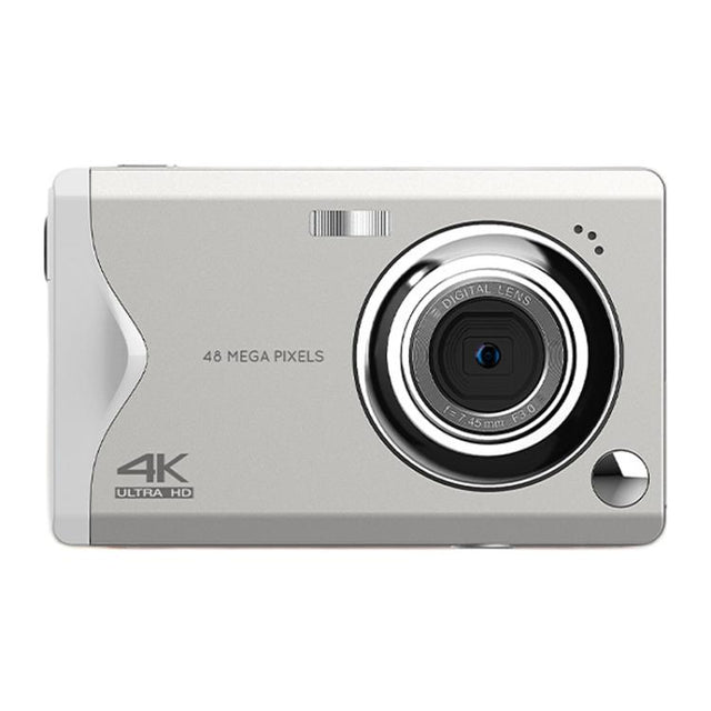 4K HD 3.0-Inch IPS Screen Autofocus HD Digital Camera Student DV Camera SLR(White)