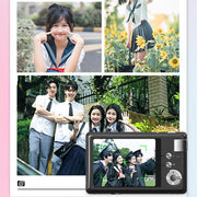 4K HD 3.0-Inch IPS Screen Autofocus HD Digital Camera Student DV Camera SLR(Black)
