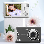 4K HD 3.0-Inch IPS Screen Autofocus HD Digital Camera Student DV Camera SLR(Black)