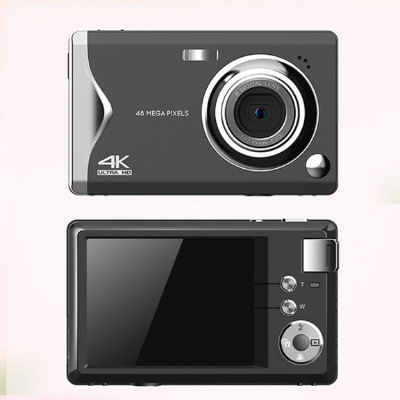 4K HD 3.0-Inch IPS Screen Autofocus HD Digital Camera Student DV Camera SLR(Black)