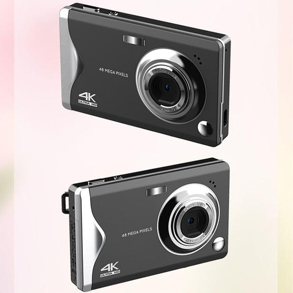4K HD 3.0-Inch IPS Screen Autofocus HD Digital Camera Student DV Camera SLR(Black)