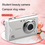 4K HD 3.0-Inch IPS Screen Autofocus HD Digital Camera Student DV Camera SLR(Black)
