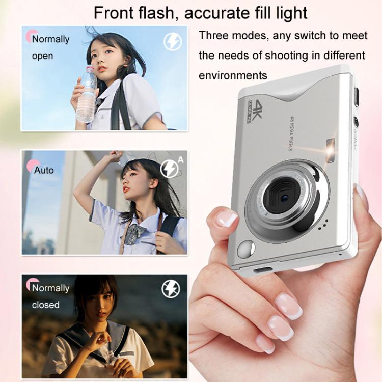 4K HD 3.0-Inch IPS Screen Autofocus HD Digital Camera Student DV Camera SLR(Black)