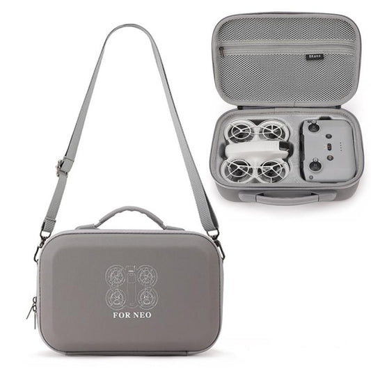 For DJI Neo BKANO NE-010 PU Storage Bag Hard Case Shoulder Bag(Gray) - free shipping - PMC Jewellery - Order now!