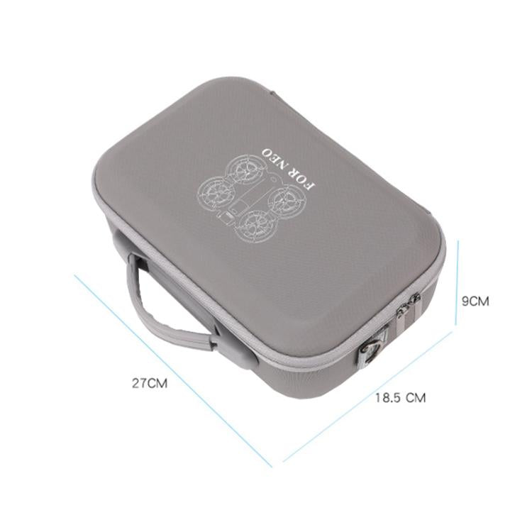 For DJI Neo BKANO NE-010 PU Storage Bag Hard Case Shoulder Bag(Gray)