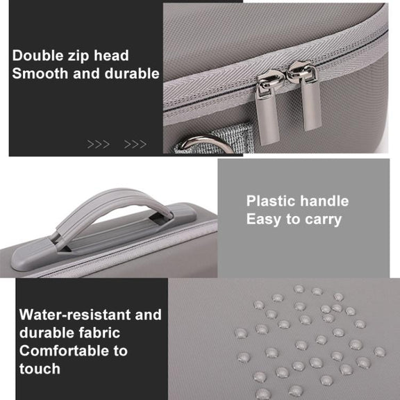 For DJI Neo BKANO NE-010 PU Storage Bag Hard Case Shoulder Bag(Gray)