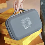 For DJI Neo BKANO NE-010 PU Storage Bag Hard Case Shoulder Bag(Gray)