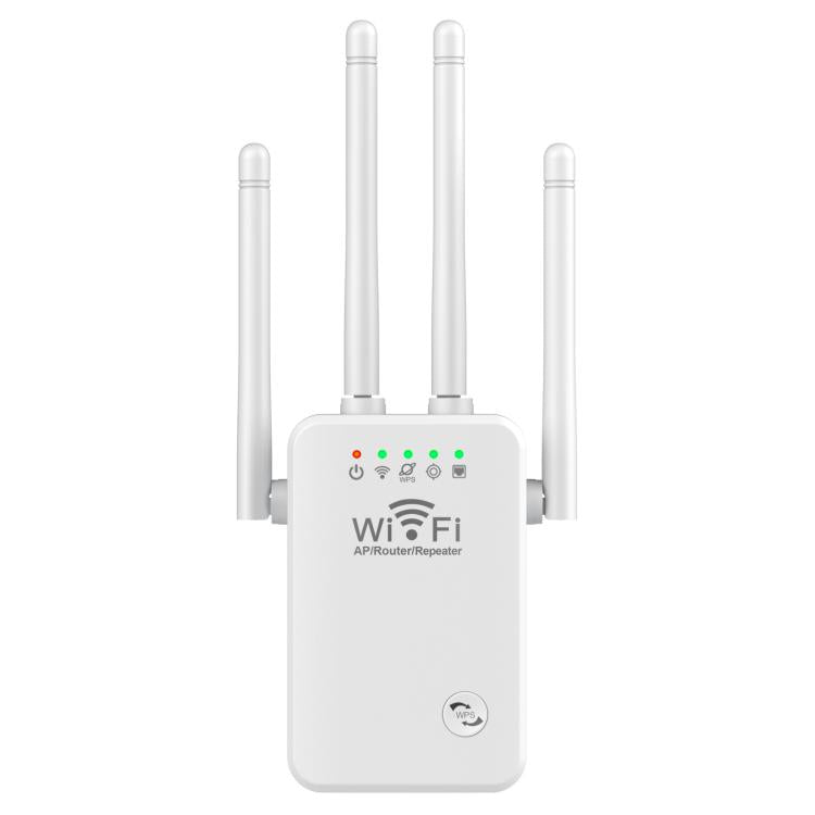 Urant U9 300Mbps 2.4G Wireless Repeater WiFi Signal Amplifier Support WPS Quick Setting UK Plug White - Broadband Amplifiers by Urant | Online Shopping South Africa | PMC TechLife | Buy Now Pay Later Mobicred